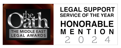 Oryx Consultants Legal Support Service Firm 2024 winner logo